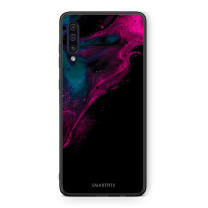 4 - samsung a50 Pink Black Watercolor case, cover, bumper