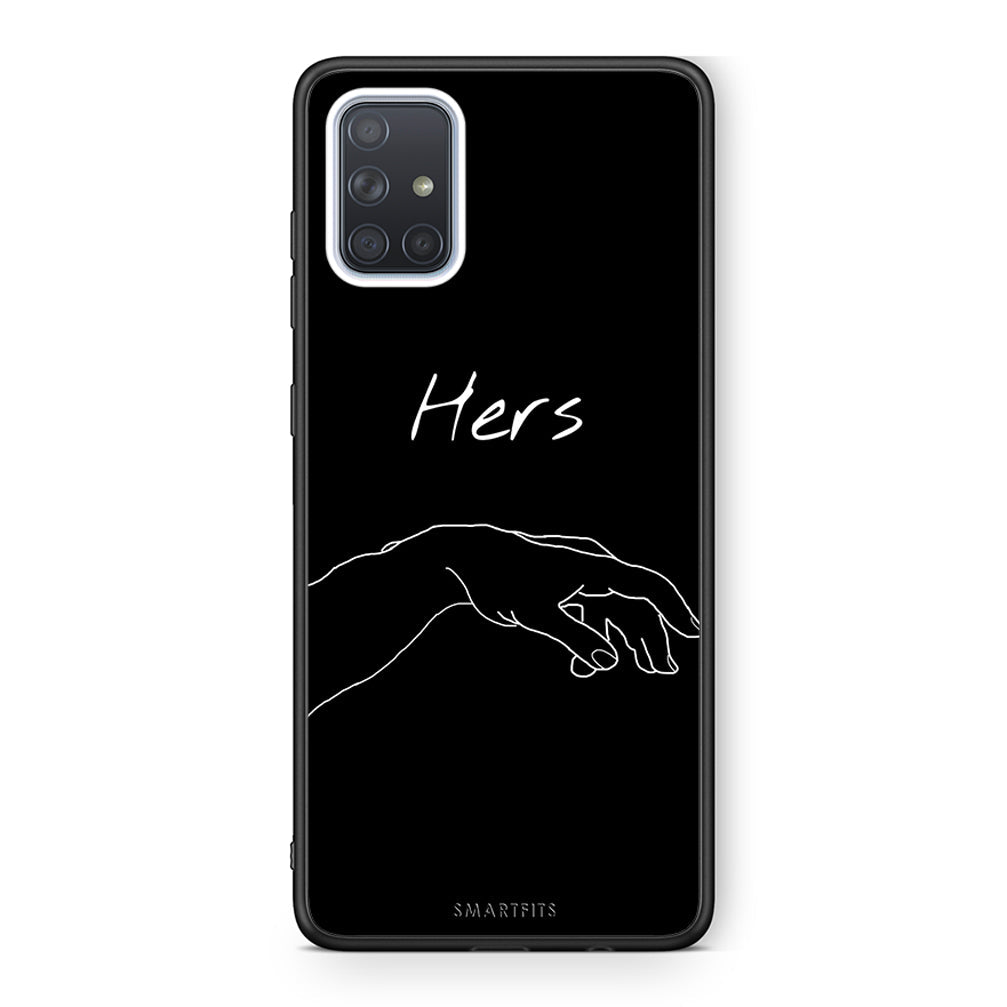 Samsung A51 Aeshetic Love 1 Θήκη Αγίου Βαλεντίνου από τη Smartfits με σχέδιο στο πίσω μέρος και μαύρο περίβλημα | Smartphone case with colorful back and black bezels by Smartfits
