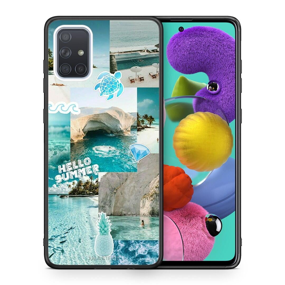 Θήκη Samsung A51 Aesthetic Summer από τη Smartfits με σχέδιο στο πίσω μέρος και μαύρο περίβλημα | Samsung A51 Aesthetic Summer case with colorful back and black bezels