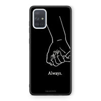 Thumbnail for Samsung A51 Always & Forever 1 Θήκη Αγίου Βαλεντίνου από τη Smartfits με σχέδιο στο πίσω μέρος και μαύρο περίβλημα | Smartphone case with colorful back and black bezels by Smartfits