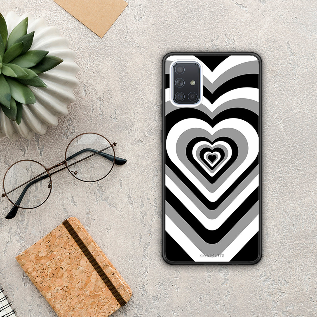 Black Hearts - Samsung Galaxy A51 θήκη