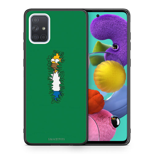 Θήκη Αγίου Βαλεντίνου Samsung A51 Bush Man από τη Smartfits με σχέδιο στο πίσω μέρος και μαύρο περίβλημα | Samsung A51 Bush Man case with colorful back and black bezels