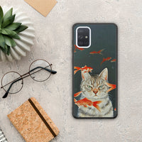 Thumbnail for Cat Goldfish - Samsung Galaxy A51 θήκη