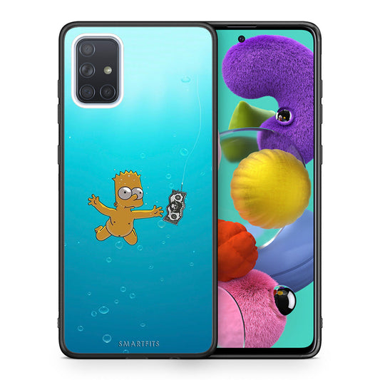 Θήκη Samsung A51 Chasing Money από τη Smartfits με σχέδιο στο πίσω μέρος και μαύρο περίβλημα | Samsung A51 Chasing Money case with colorful back and black bezels