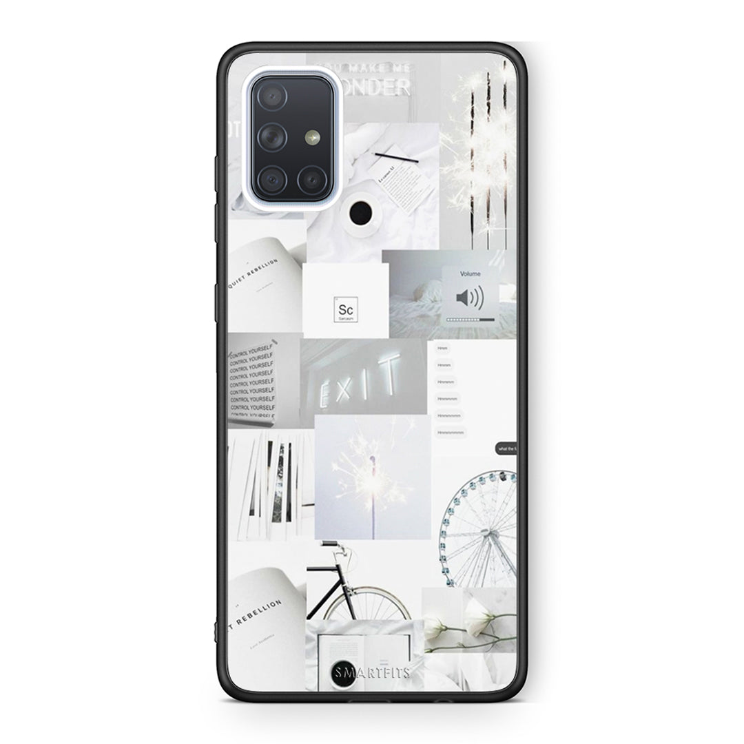 Samsung A71 Collage Make Me Wonder Θήκη Αγίου Βαλεντίνου από τη Smartfits με σχέδιο στο πίσω μέρος και μαύρο περίβλημα | Smartphone case with colorful back and black bezels by Smartfits
