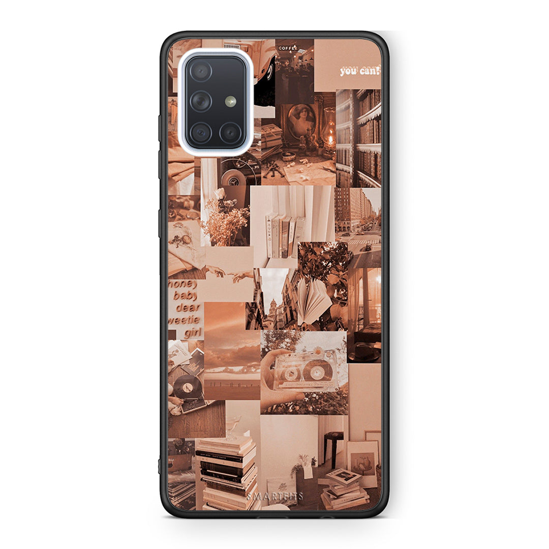 Samsung A71 Collage You Can Θήκη Αγίου Βαλεντίνου από τη Smartfits με σχέδιο στο πίσω μέρος και μαύρο περίβλημα | Smartphone case with colorful back and black bezels by Smartfits