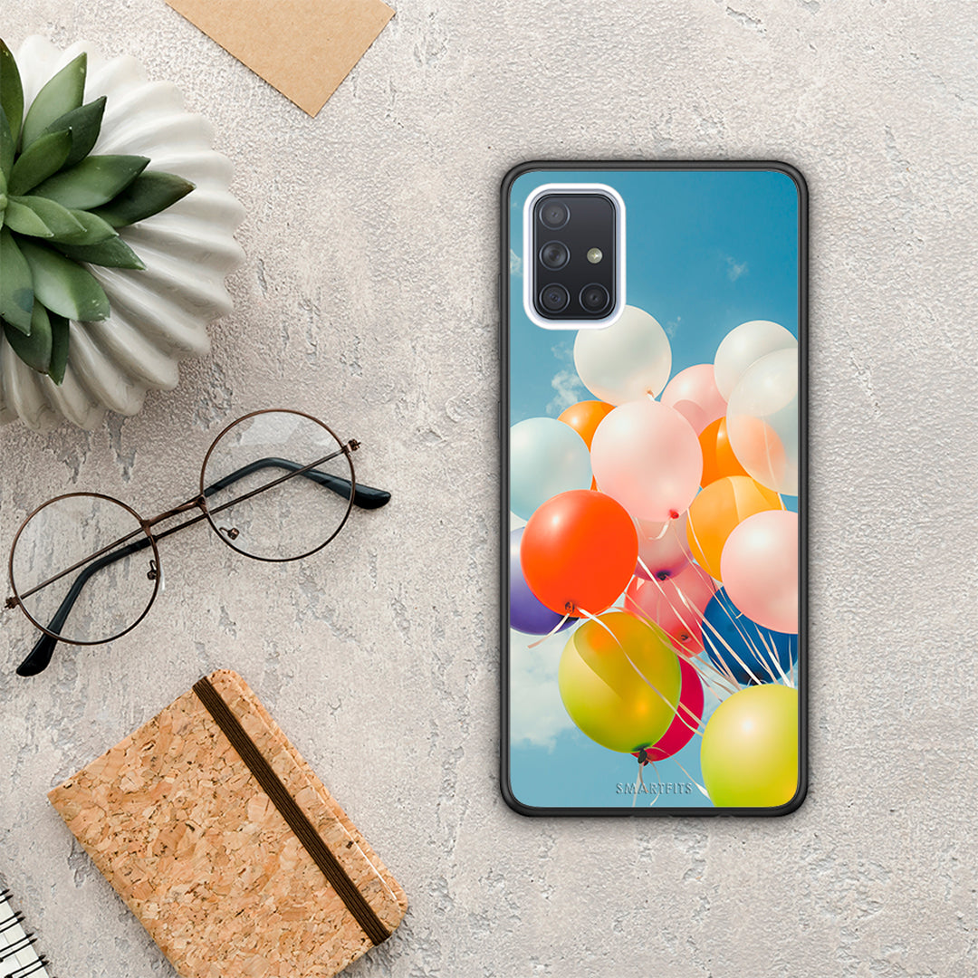 Colorful Balloons - Samsung Galaxy A51 θήκη