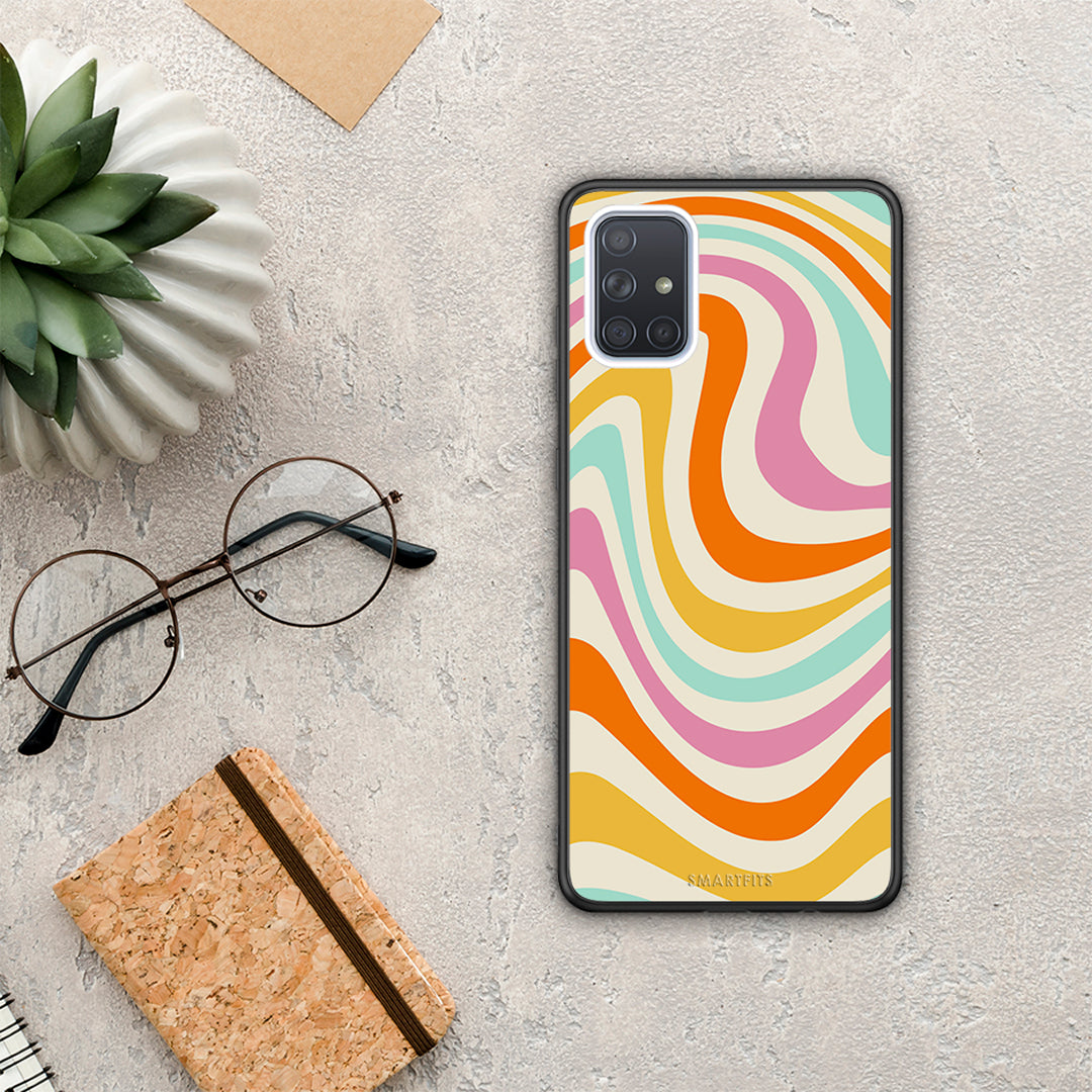 Colourful Waves - Samsung Galaxy A51 θήκη