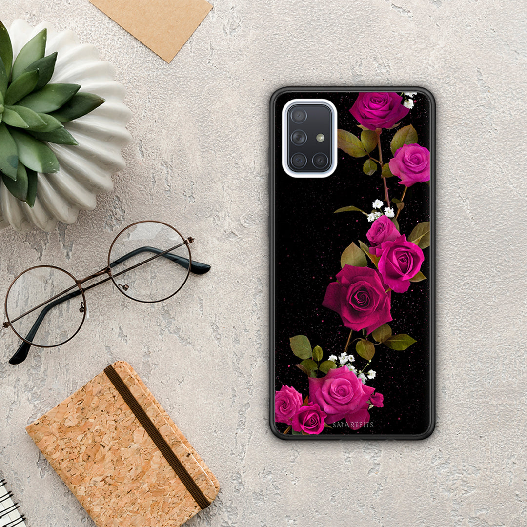 Flower Red Roses - Samsung Galaxy A51 θήκη