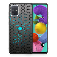 Thumbnail for Θήκη Samsung A51 Hexagonal Geometric από τη Smartfits με σχέδιο στο πίσω μέρος και μαύρο περίβλημα | Samsung A51 Hexagonal Geometric case with colorful back and black bezels