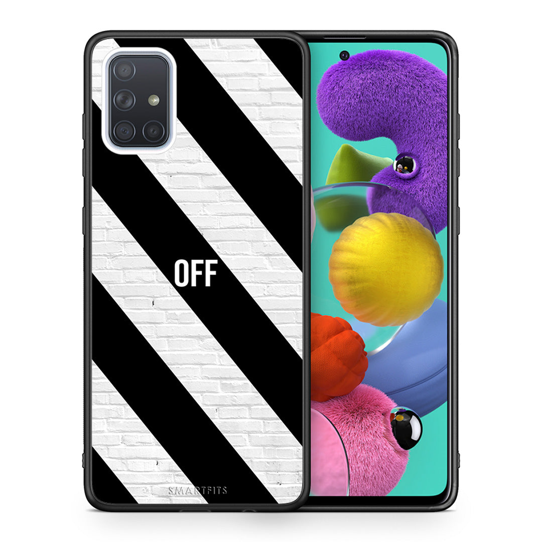 Θήκη Samsung A51 Get Off από τη Smartfits με σχέδιο στο πίσω μέρος και μαύρο περίβλημα | Samsung A51 Get Off case with colorful back and black bezels