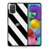 Thumbnail for Θήκη Samsung A51 Get Off από τη Smartfits με σχέδιο στο πίσω μέρος και μαύρο περίβλημα | Samsung A51 Get Off case with colorful back and black bezels