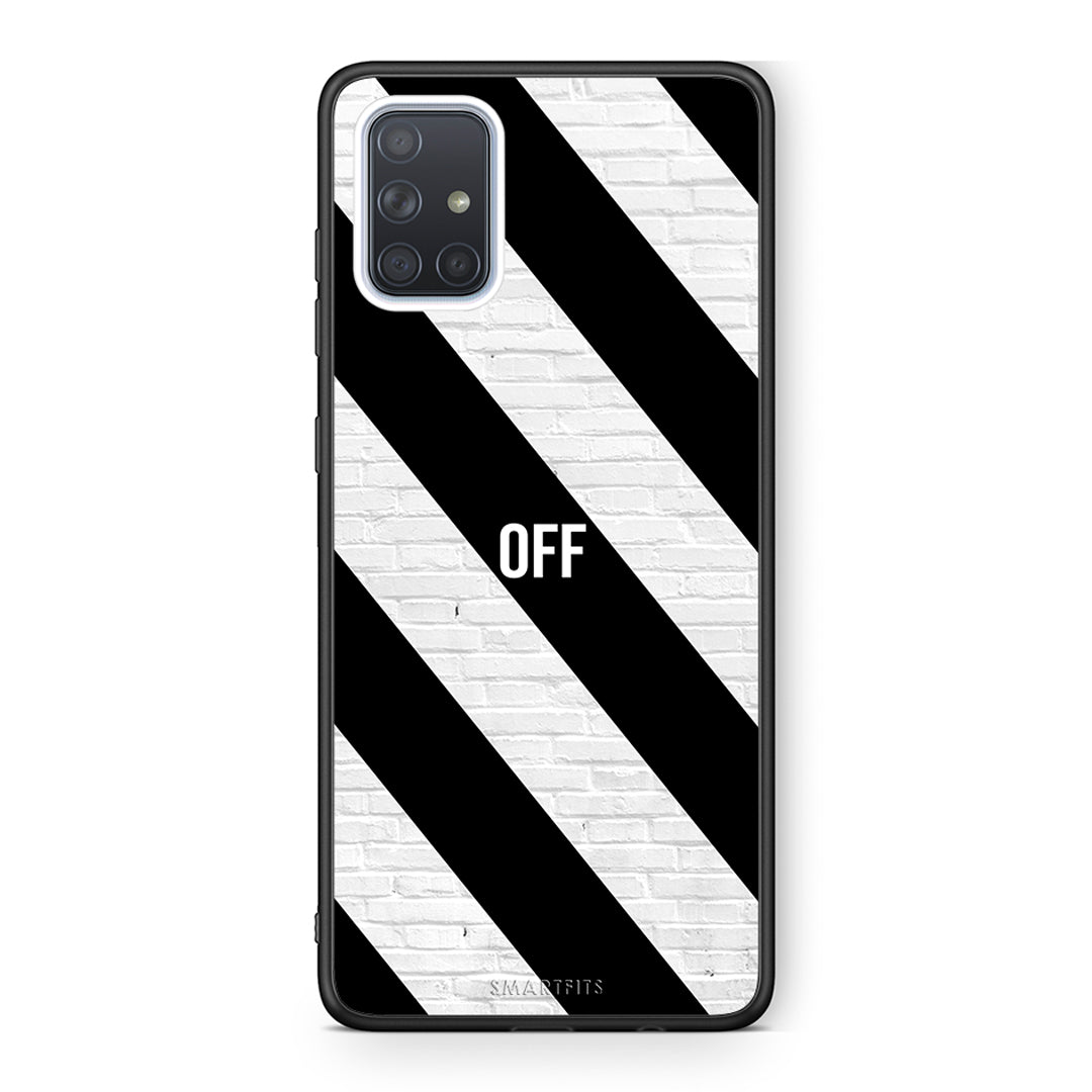 Samsung A71 Get Off θήκη από τη Smartfits με σχέδιο στο πίσω μέρος και μαύρο περίβλημα | Smartphone case with colorful back and black bezels by Smartfits