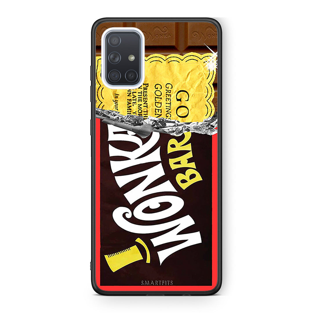 Samsung A71 Golden Ticket θήκη από τη Smartfits με σχέδιο στο πίσω μέρος και μαύρο περίβλημα | Smartphone case with colorful back and black bezels by Smartfits