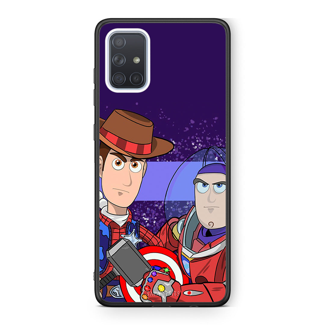 Samsung A51 Infinity Story θήκη από τη Smartfits με σχέδιο στο πίσω μέρος και μαύρο περίβλημα | Smartphone case with colorful back and black bezels by Smartfits