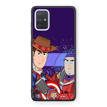 Samsung A51 Infinity Story θήκη από τη Smartfits με σχέδιο στο πίσω μέρος και μαύρο περίβλημα | Smartphone case with colorful back and black bezels by Smartfits