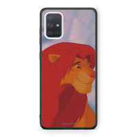Thumbnail for Samsung A51 Lion Love 1 Θήκη Αγίου Βαλεντίνου από τη Smartfits με σχέδιο στο πίσω μέρος και μαύρο περίβλημα | Smartphone case with colorful back and black bezels by Smartfits