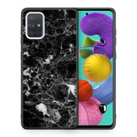 Thumbnail for Θήκη Samsung A51 Male Marble από τη Smartfits με σχέδιο στο πίσω μέρος και μαύρο περίβλημα | Samsung A51 Male Marble case with colorful back and black bezels