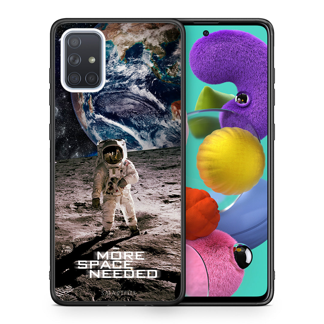 Θήκη Samsung A51 More Space από τη Smartfits με σχέδιο στο πίσω μέρος και μαύρο περίβλημα | Samsung A51 More Space case with colorful back and black bezels