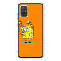 Thumbnail for Samsung A51 No Money 2 Θήκη Αγίου Βαλεντίνου από τη Smartfits με σχέδιο στο πίσω μέρος και μαύρο περίβλημα | Smartphone case with colorful back and black bezels by Smartfits