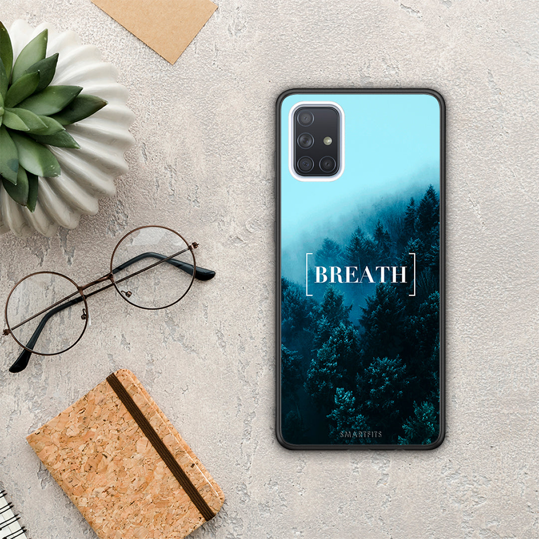 Quote Breath - Samsung Galaxy A51 θήκη