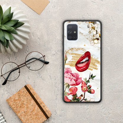 Red Lips - Samsung Galaxy A51 θήκη