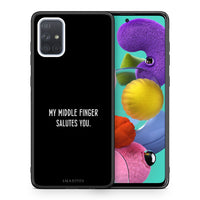 Thumbnail for Θήκη Samsung A51 Salute από τη Smartfits με σχέδιο στο πίσω μέρος και μαύρο περίβλημα | Samsung A51 Salute case with colorful back and black bezels