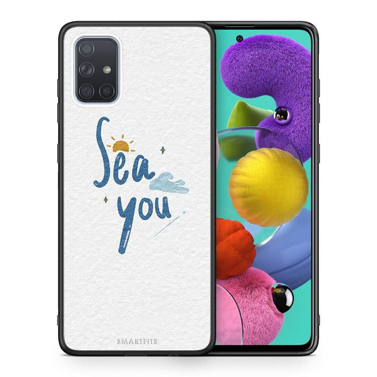 Θήκη Samsung A51 Sea You από τη Smartfits με σχέδιο στο πίσω μέρος και μαύρο περίβλημα | Samsung A51 Sea You case with colorful back and black bezels