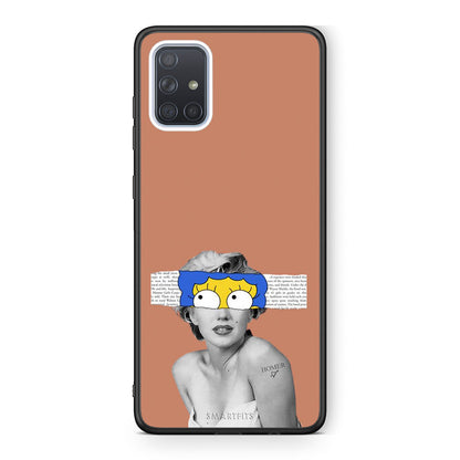 Samsung A71 Sim Merilyn θήκη από τη Smartfits με σχέδιο στο πίσω μέρος και μαύρο περίβλημα | Smartphone case with colorful back and black bezels by Smartfits