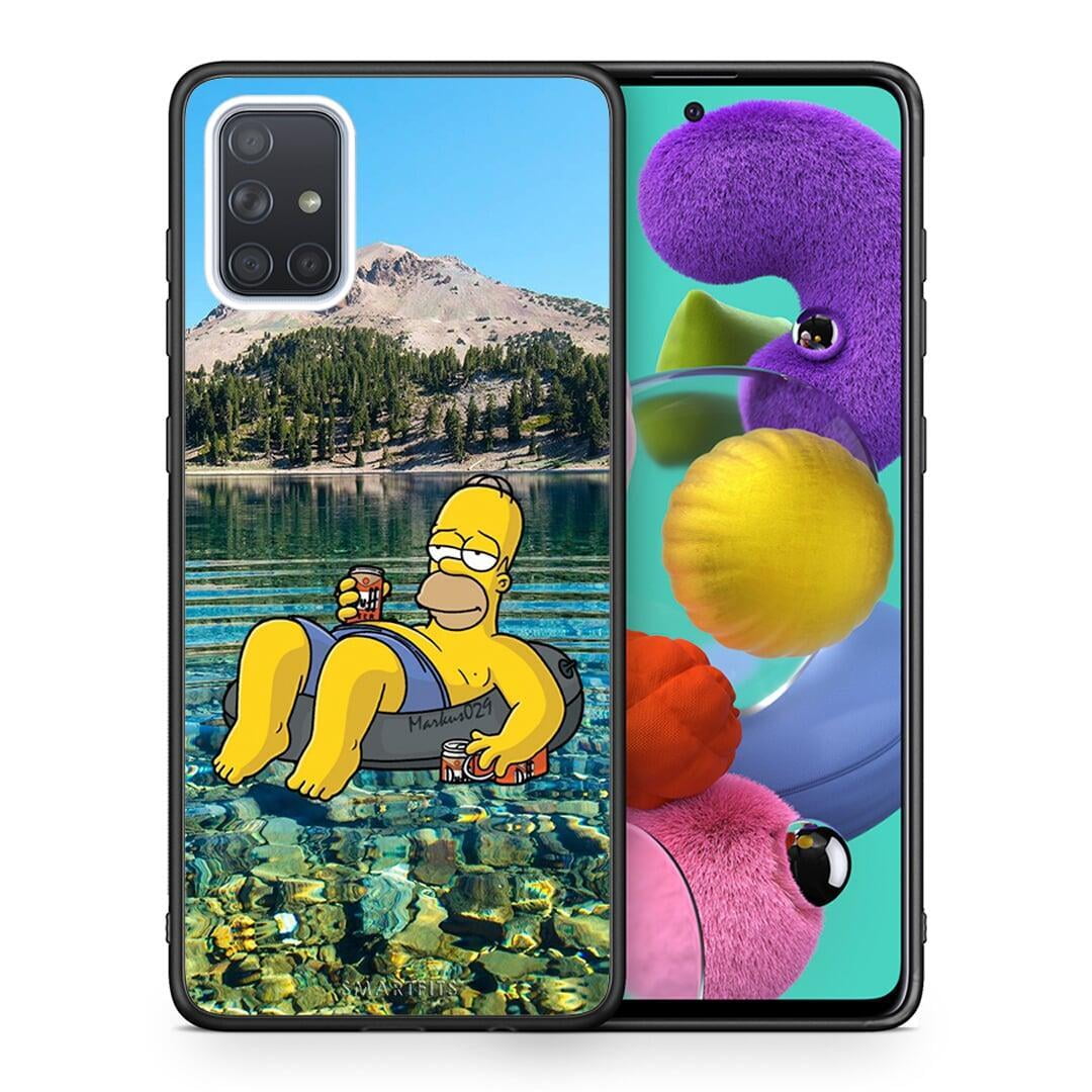 Θήκη Samsung A51 Summer Happiness από τη Smartfits με σχέδιο στο πίσω μέρος και μαύρο περίβλημα | Samsung A51 Summer Happiness case with colorful back and black bezels