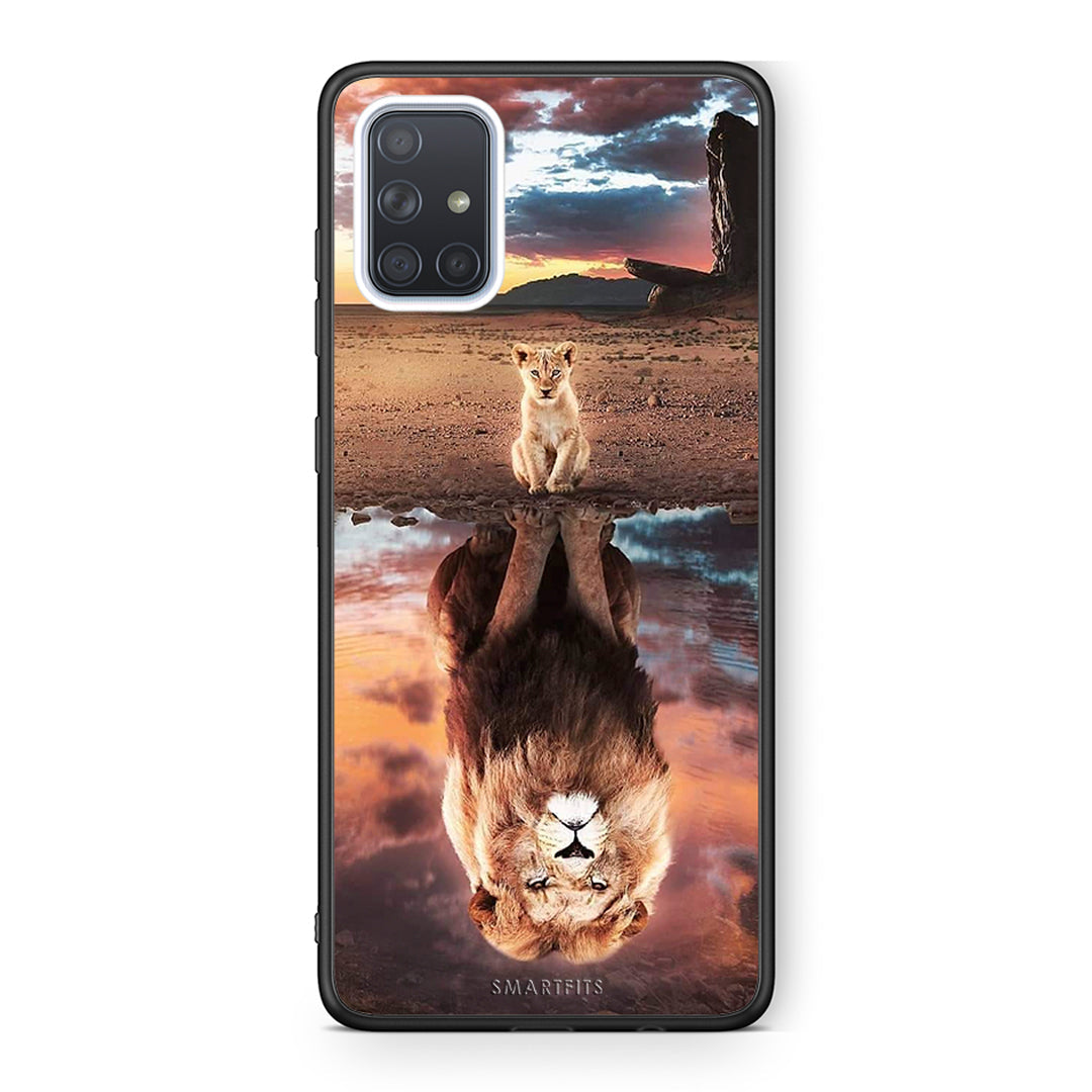 Samsung A51 Sunset Dreams Θήκη Αγίου Βαλεντίνου από τη Smartfits με σχέδιο στο πίσω μέρος και μαύρο περίβλημα | Smartphone case with colorful back and black bezels by Smartfits