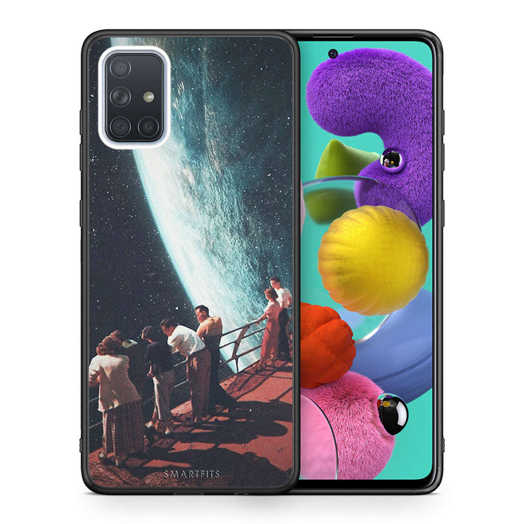 Θήκη Samsung A51 Surreal View από τη Smartfits με σχέδιο στο πίσω μέρος και μαύρο περίβλημα | Samsung A51 Surreal View case with colorful back and black bezels