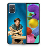 Thumbnail for Θήκη Αγίου Βαλεντίνου Samsung A51 Tangled 1 από τη Smartfits με σχέδιο στο πίσω μέρος και μαύρο περίβλημα | Samsung A51 Tangled 1 case with colorful back and black bezels