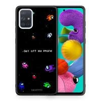 Thumbnail for Θήκη Samsung A51 AFK Text από τη Smartfits με σχέδιο στο πίσω μέρος και μαύρο περίβλημα | Samsung A51 AFK Text case with colorful back and black bezels