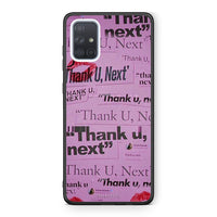 Thumbnail for Samsung A71 Thank You Next Θήκη Αγίου Βαλεντίνου από τη Smartfits με σχέδιο στο πίσω μέρος και μαύρο περίβλημα | Smartphone case with colorful back and black bezels by Smartfits
