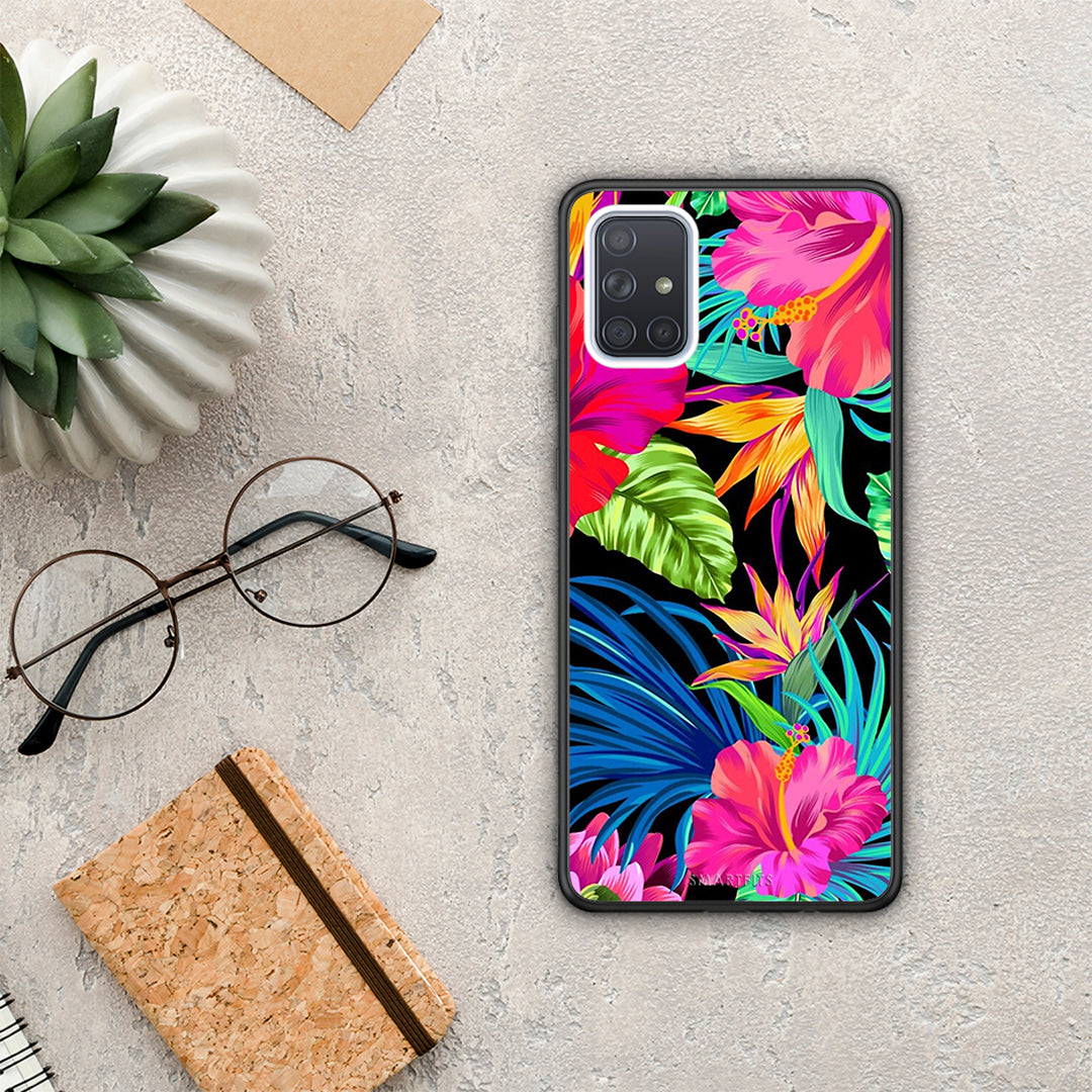 Tropical Flowers - Samsung Galaxy A51 θήκη