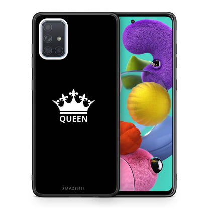 Θήκη Samsung A51 Queen Valentine από τη Smartfits με σχέδιο στο πίσω μέρος και μαύρο περίβλημα | Samsung A51 Queen Valentine case with colorful back and black bezels