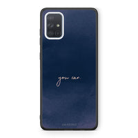 Thumbnail for Samsung A71 You Can θήκη από τη Smartfits με σχέδιο στο πίσω μέρος και μαύρο περίβλημα | Smartphone case with colorful back and black bezels by Smartfits