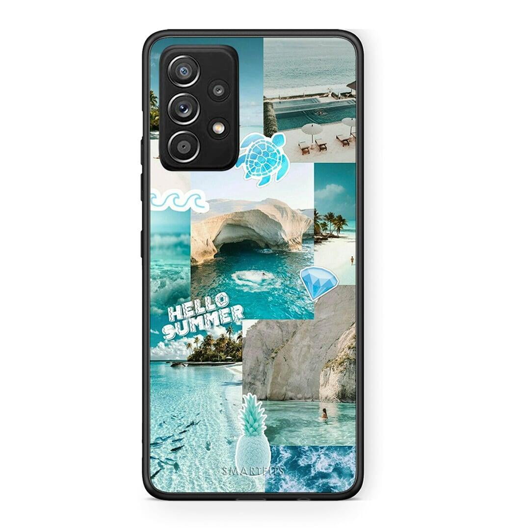 Samsung Galaxy A52 Aesthetic Summer Θήκη από τη Smartfits με σχέδιο στο πίσω μέρος και μαύρο περίβλημα | Smartphone case with colorful back and black bezels by Smartfits