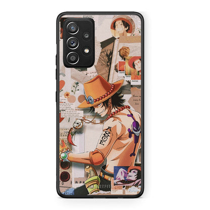 Samsung Galaxy A52 Anime Collage θήκη από τη Smartfits με σχέδιο στο πίσω μέρος και μαύρο περίβλημα | Smartphone case with colorful back and black bezels by Smartfits