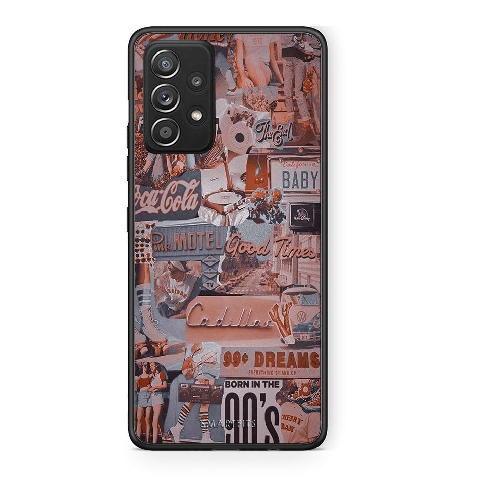 Samsung Galaxy A52 Born In 90s θήκη από τη Smartfits με σχέδιο στο πίσω μέρος και μαύρο περίβλημα | Smartphone case with colorful back and black bezels by Smartfits