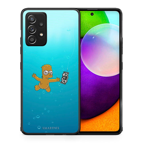 Θήκη Samsung Galaxy A52 Chasing Money από τη Smartfits με σχέδιο στο πίσω μέρος και μαύρο περίβλημα | Samsung Galaxy A52 Chasing Money case with colorful back and black bezels