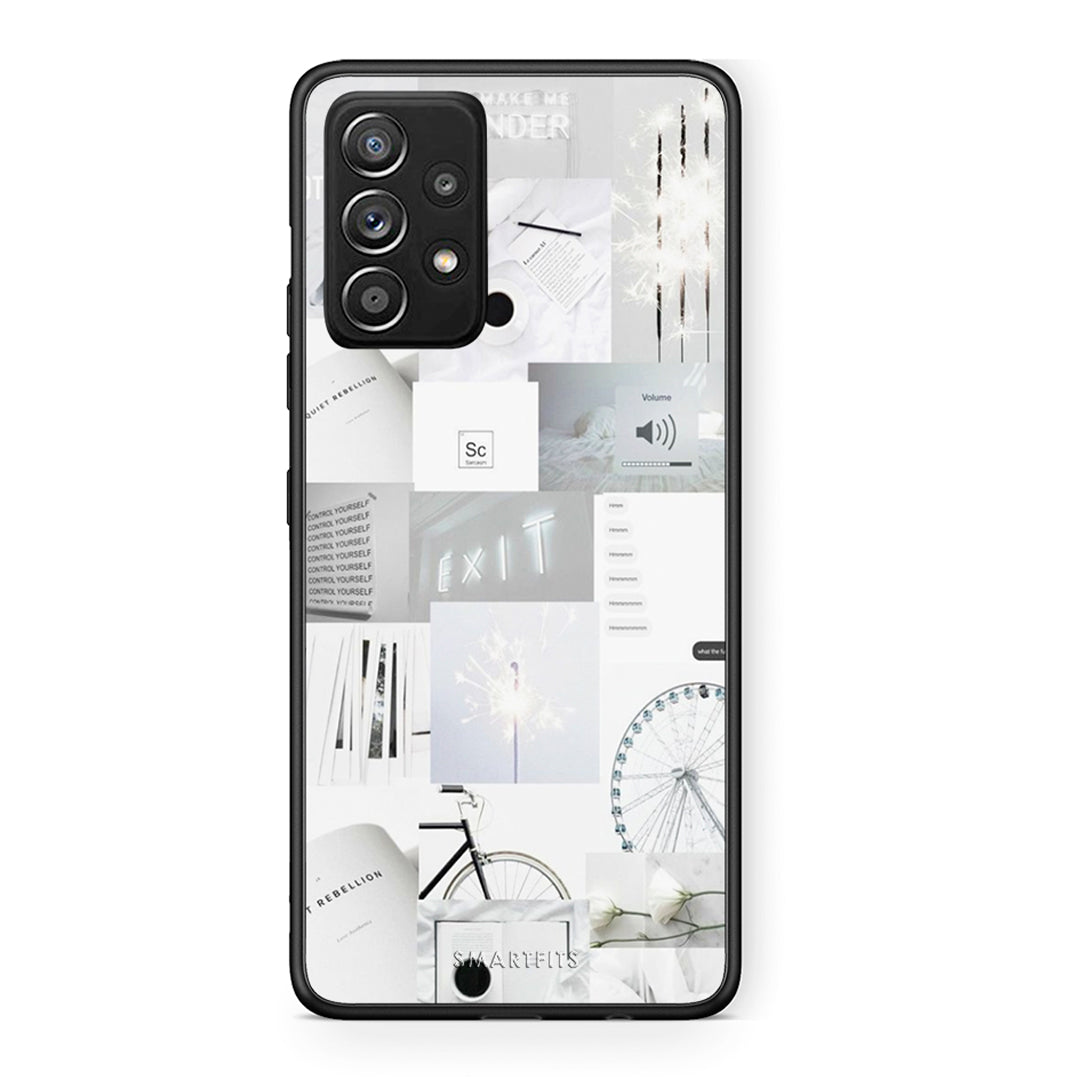 Samsung Galaxy A52 Collage Make Me Wonder Θήκη Αγίου Βαλεντίνου από τη Smartfits με σχέδιο στο πίσω μέρος και μαύρο περίβλημα | Smartphone case with colorful back and black bezels by Smartfits