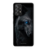 Thumbnail for Samsung Galaxy A52 Dark Wolf θήκη από τη Smartfits με σχέδιο στο πίσω μέρος και μαύρο περίβλημα | Smartphone case with colorful back and black bezels by Smartfits