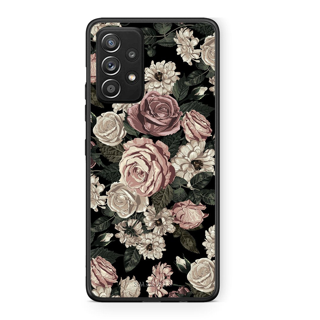 4 - Samsung Galaxy A52 Wild Roses Flower case, cover, bumper