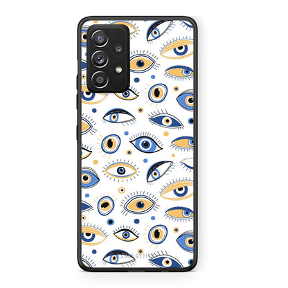 Samsung Galaxy A52 Ftou Ftou θήκη από τη Smartfits με σχέδιο στο πίσω μέρος και μαύρο περίβλημα | Smartphone case with colorful back and black bezels by Smartfits