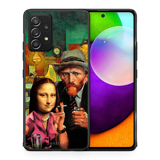 Θήκη Samsung Galaxy A52 Funny Art από τη Smartfits με σχέδιο στο πίσω μέρος και μαύρο περίβλημα | Samsung Galaxy A52 Funny Art case with colorful back and black bezels