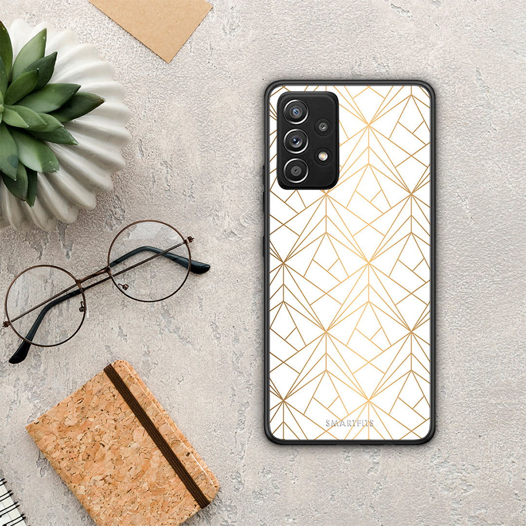 Geometric Luxury White - Samsung Galaxy A52 / A52s / A52 5G θήκη