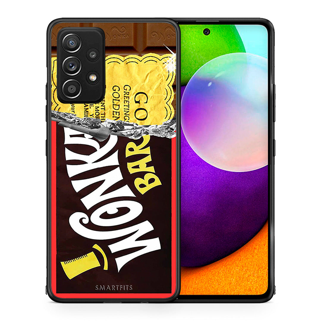 Θήκη Samsung Galaxy A52 Golden Ticket από τη Smartfits με σχέδιο στο πίσω μέρος και μαύρο περίβλημα | Samsung Galaxy A52 Golden Ticket case with colorful back and black bezels
