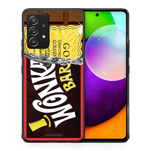 Θήκη Samsung Galaxy A52 Golden Ticket από τη Smartfits με σχέδιο στο πίσω μέρος και μαύρο περίβλημα | Samsung Galaxy A52 Golden Ticket case with colorful back and black bezels